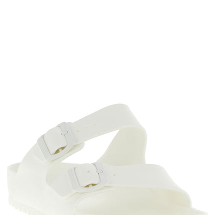 Birkenstock White Synthetic Slides