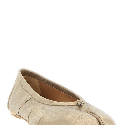 Maison Margiela Gold Cashmere Ballet Flats