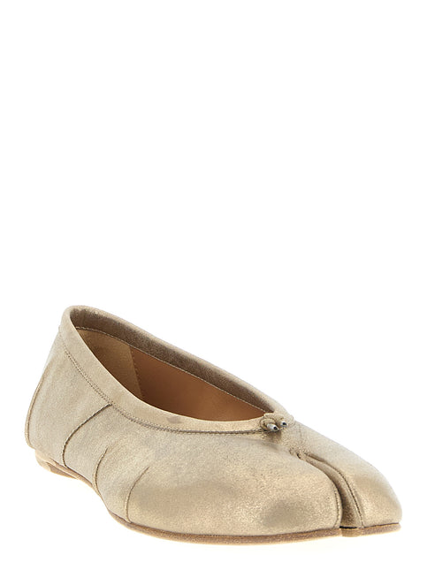 Maison Margiela Gold Cashmere Ballet Flats Maison Margiela
