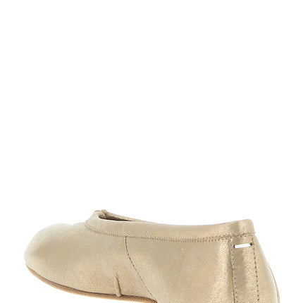 Maison Margiela Gold Cashmere Ballet Flats