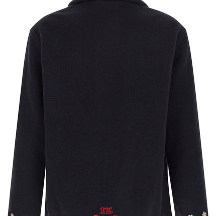 BODE Blue Wool Full-Length Jacket