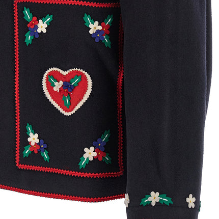BODE Blue Wool Full-Length Jacket