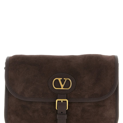 Valentino Garavani Brown Cowhide Crossbody Bag