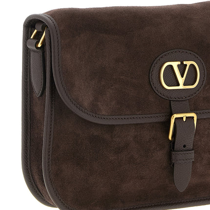 Valentino Garavani Brown Cowhide Crossbody Bag