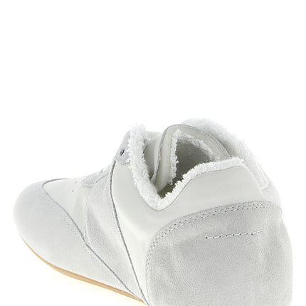 MM6 Maison Margiela White Calfskin Athletic Sneakers