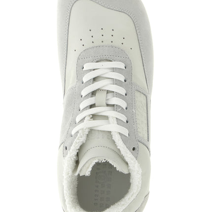 MM6 Maison Margiela White Calfskin Athletic Sneakers
