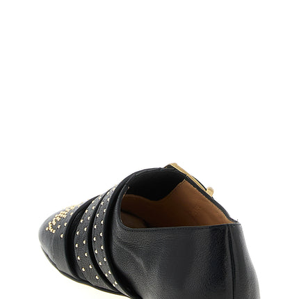 Chloé Black Lamb Leather Ballet Flats
