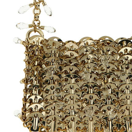Paco Rabanne Gold Brass Shoulder Bag