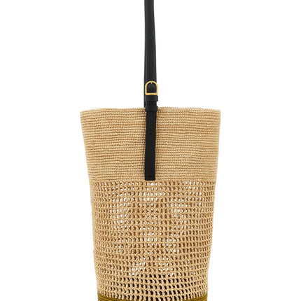 Khaite Beige Sisal Shoulder Bag