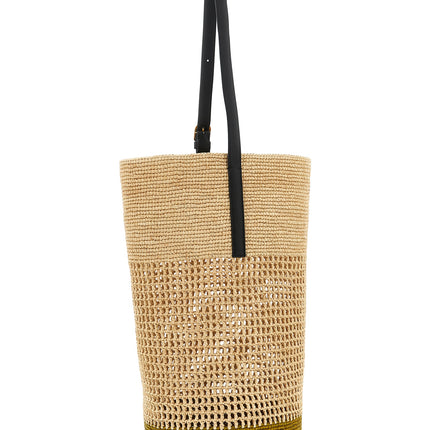 Khaite Beige Sisal Shoulder Bag