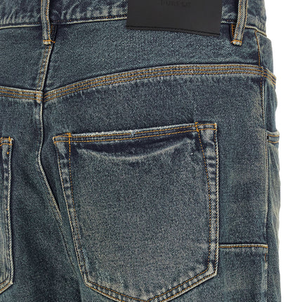 PURPLE Blue Cotton Jeans Denim