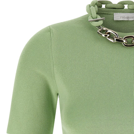 Paco Rabanne Bicolor Textile T-Shirt