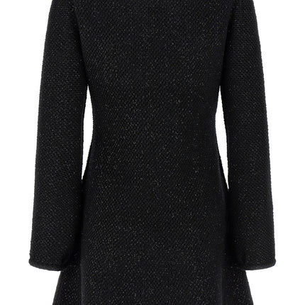 Self-Portrait Black Cotton Short Dress