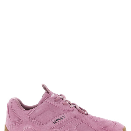 Versace Multicolor Calfskin Athletic Sneakers