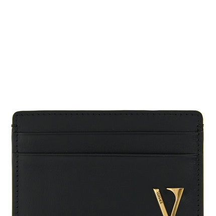 Versace Black Calfskin Cardholder