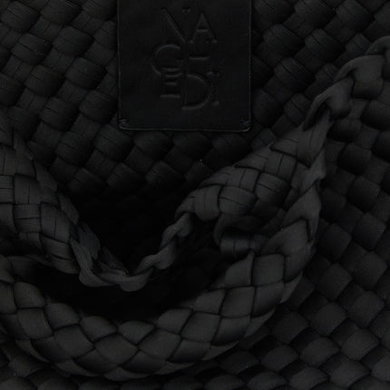 NAGHEDI Black Neoprene Tote Bag