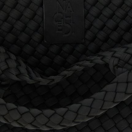 NAGHEDI Black Neoprene Tote Bag