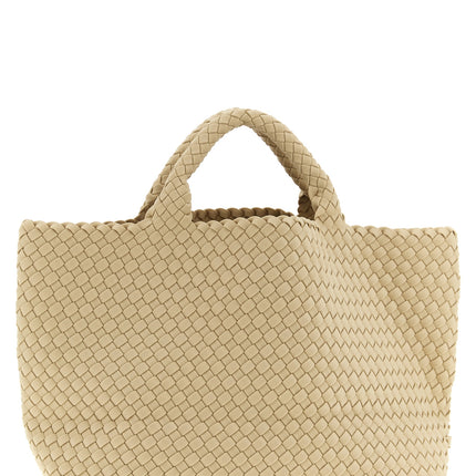 NAGHEDI Beige Neoprene Tote Bag