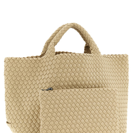 NAGHEDI Beige Neoprene Tote Bag
