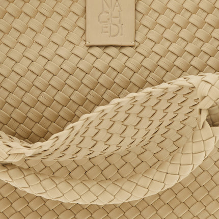 NAGHEDI Beige Neoprene Tote Bag