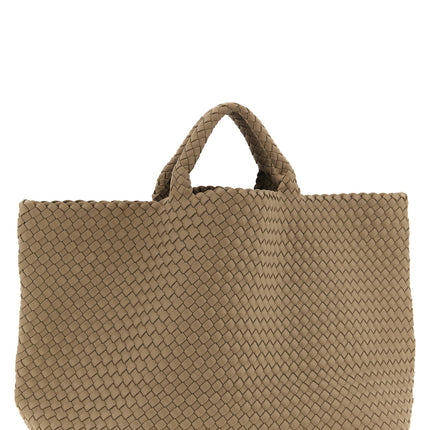 NAGHEDI Beige Neoprene Tote Bag