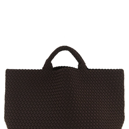 NAGHEDI Brown Neoprene Tote Bag