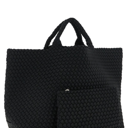 NAGHEDI Black Neoprene Tote Bag
