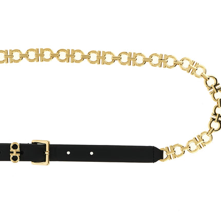 Ferragamo Black Calfskin Belt