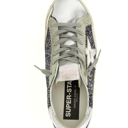 Golden Goose Silver Leather Low Top Sneakers