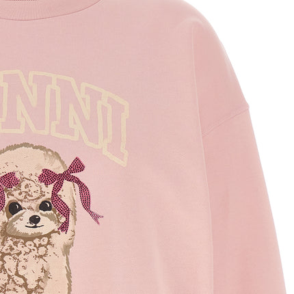 Ganni Multicolor Organic Cotton Sweatshirt