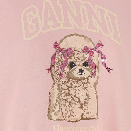 Ganni Multicolor Organic Cotton Sweatshirt