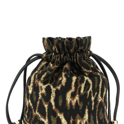 Ganni Brown Polyester Clutch Bag