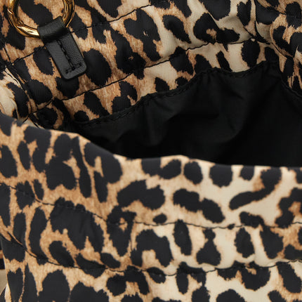 Ganni Brown Recycled Polyamide Clutch Bag