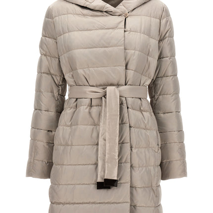 Max Mara White Polyamide Full-Length Jacket