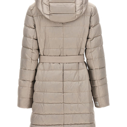 Max Mara White Polyamide Full-Length Jacket