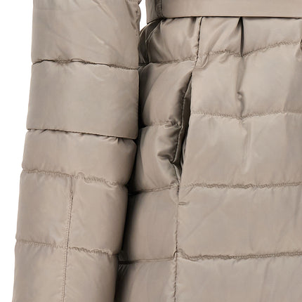 Max Mara White Polyamide Full-Length Jacket