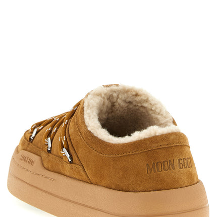Moon Boot Brown Suede Leather Mules