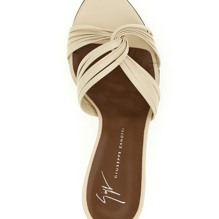 Giuseppe Zanotti White Calfskin Stiletto Heel Sandals