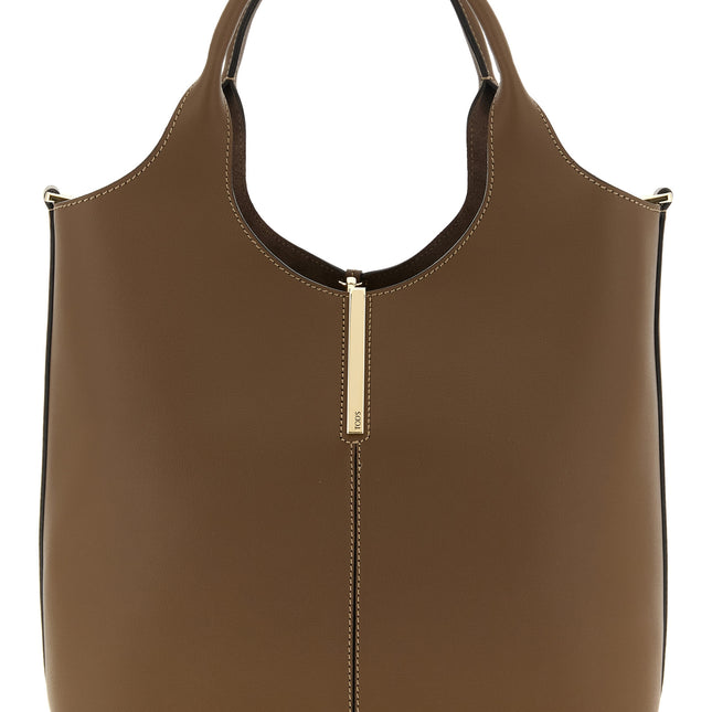Tod's Brown Calfskin Handbag