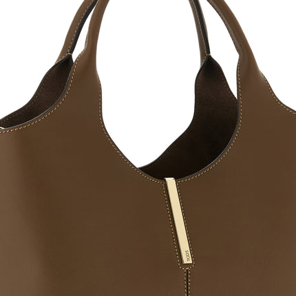 Tod's Brown Calfskin Handbag