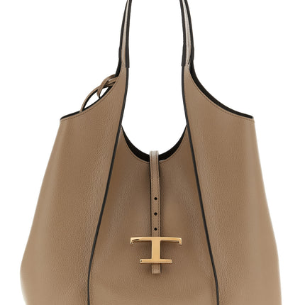 Tod's Beige Calfskin Tote Bag