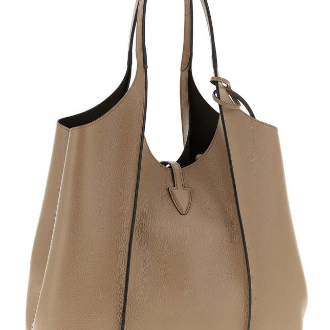 Tod's Beige Calfskin Tote Bag