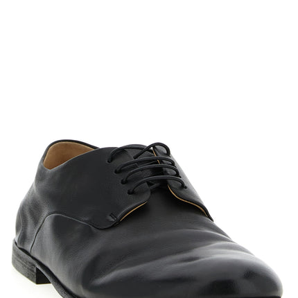 Marsell Black Calfskin Oxfords And Derbies
