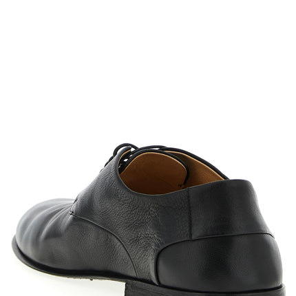 Marsell Black Calfskin Oxfords And Derbies