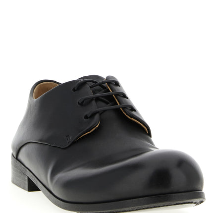 Marsell Black Calfskin Oxfords And Derbies