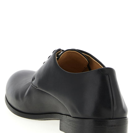 Marsell Black Calfskin Oxfords And Derbies