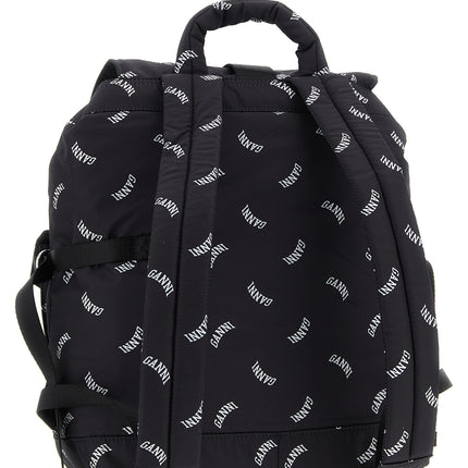Ganni Black Polyester Backpack