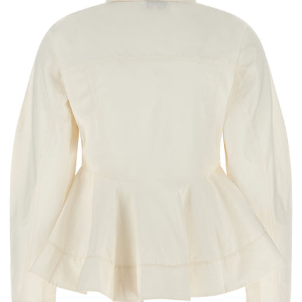 Ganni White Cotton Blouse