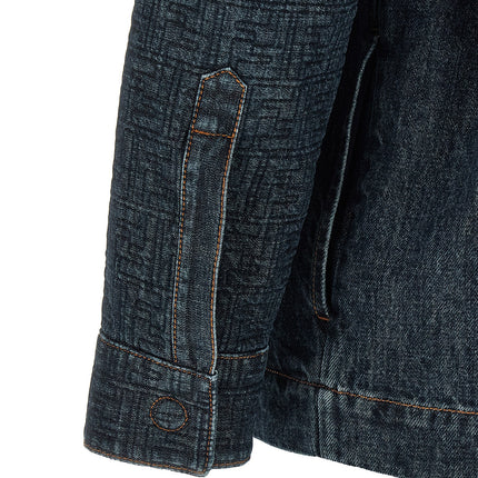 Fendi Blue Cotton Denim Jacket