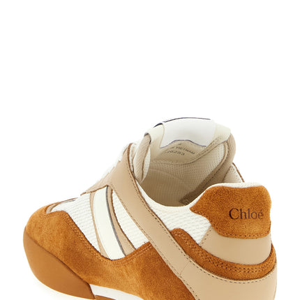 Chloé Beige Polyester Low Top Sneakers